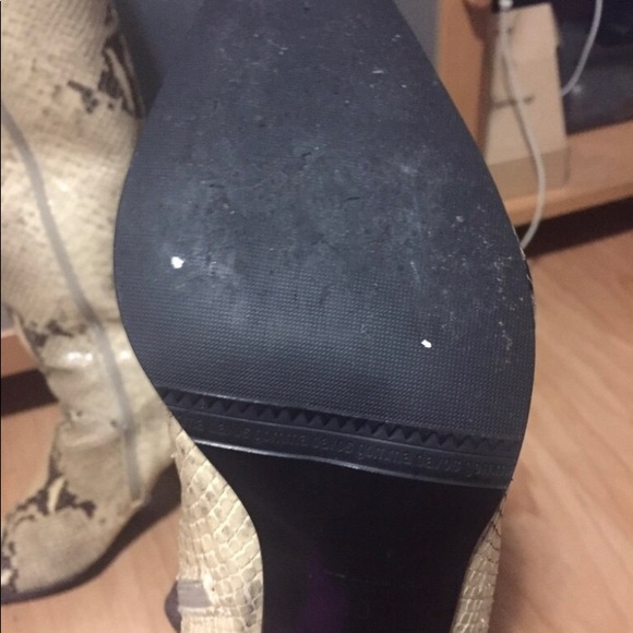 B2/ Browns Snake skin Leather Boots - Picture 5 of 5